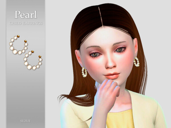 Pearl Child Earrings by Suzue from TSR