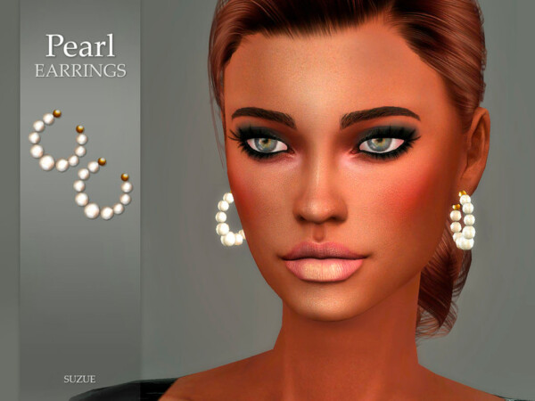 Pearl Earrings by Suzue from TSR