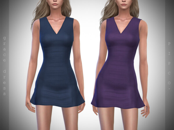 Grace Dress by Pipco from TSR • Sims 4 Downloads
