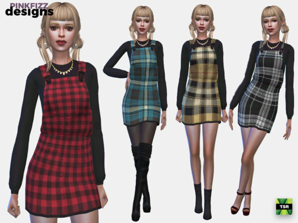 Plaid Dress by Pinkfizzzzz from TSR
