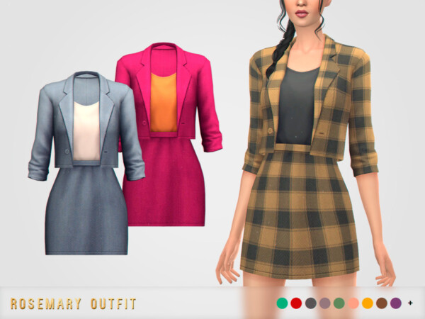 Rosemary Outfit by pixelette from TSR
