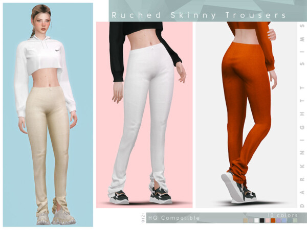 Ruched Skinny Trousers by DarkNighTt from TSR