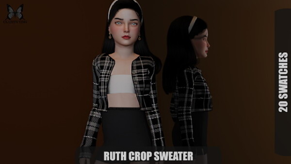 Ruth Crop Sweater from Clarity Sims