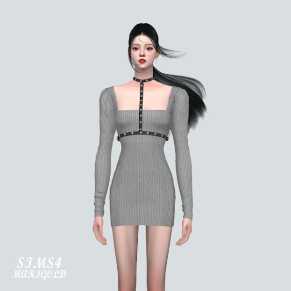 S1 Stud Mini Dress V2 from SIMS4 Marigold