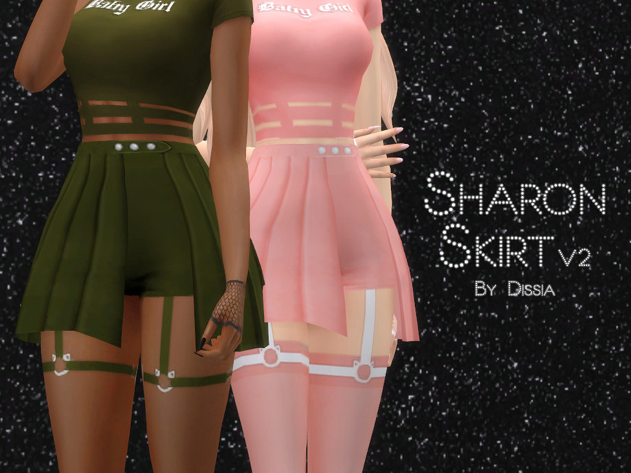 Sharon Skirt v2 by Dissia from TSR • Sims 4 Downloads