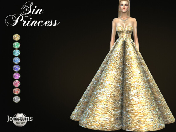 Sin princess dress by jomsims from TSR