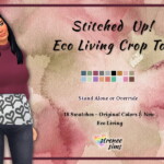 Stitched Up Crop Top