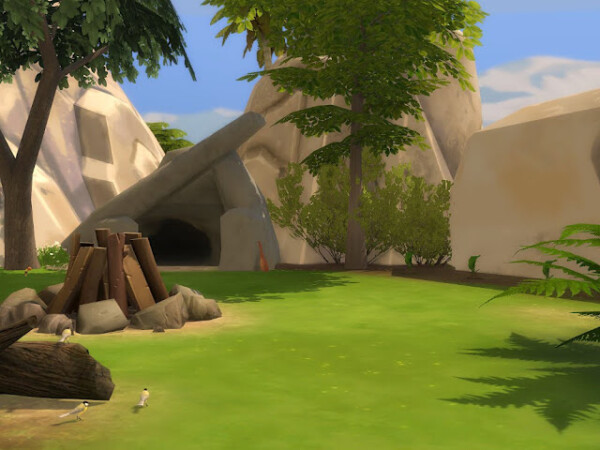 Stoneage Second Camp from KyriaTs Sims 4 World