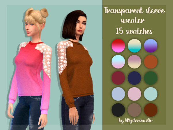 Transparent sleeve sweate by MysteriousOo from TSR