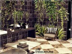 Tropical bath room