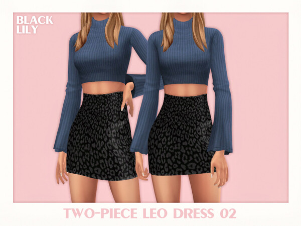 Two Piece Leo Dress 02 by Black Lily from TSR
