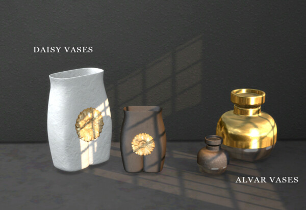 Open Book, Vases, Cane Chairs from Leo 4 Sims