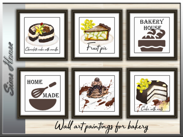 Wall Art Picture For Bakery by Sims House from TSR