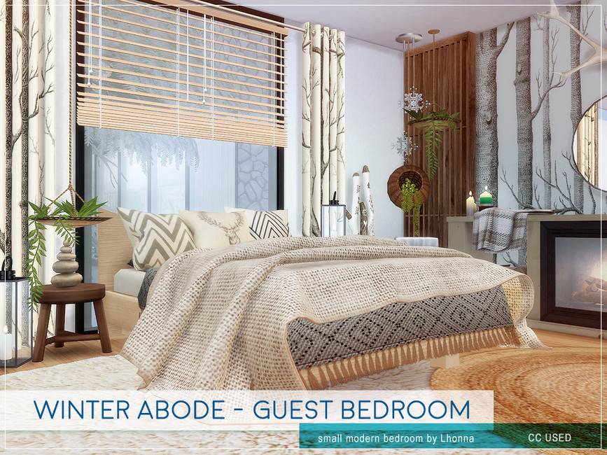 Winter Abode Guest Bedroom by Lhonna from TSR