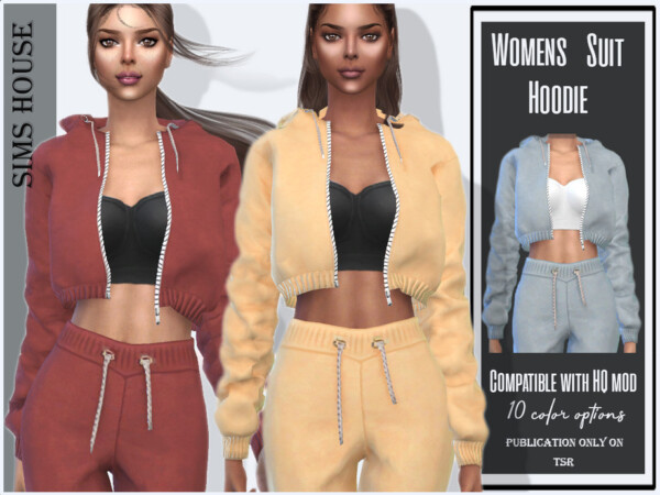 Womens Suit Hoodie by Sims House from TSR