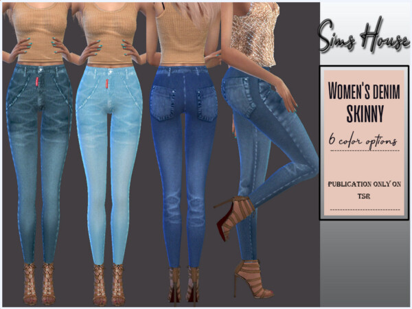 Womens denim skinny by Sims House from TSR