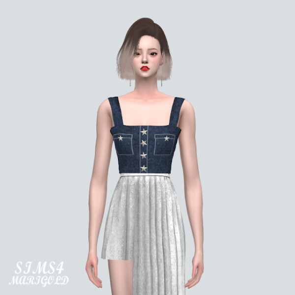 Y Star Bustier from SIMS4 Marigold
