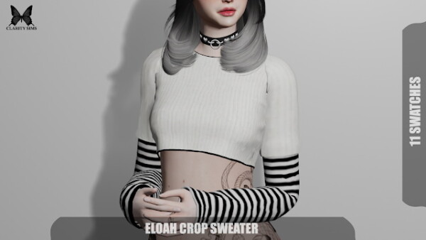 Eloah Crop Sweater from Clarity Sims