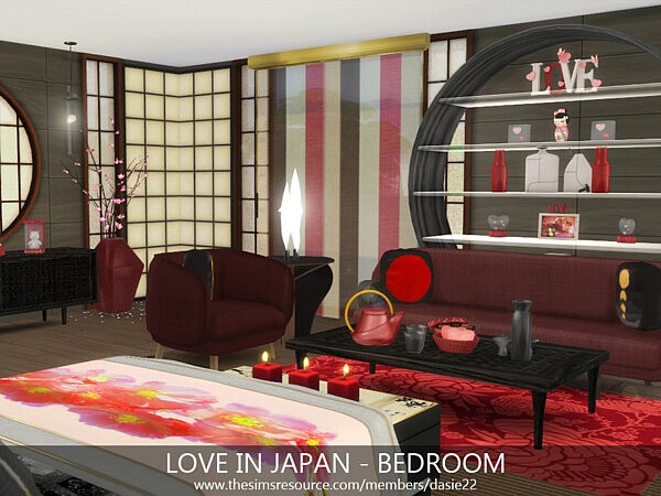 Love in Japan Bedroom by dasie2 from TSR