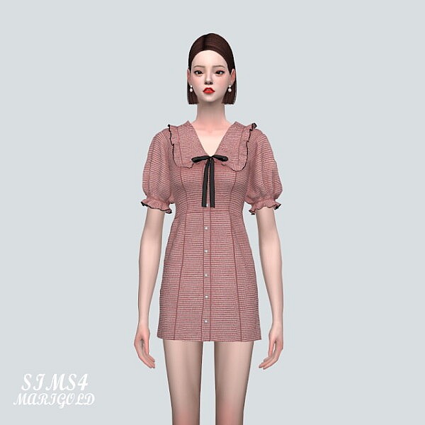 Frill Mini Dress from SIMS4 Marigold