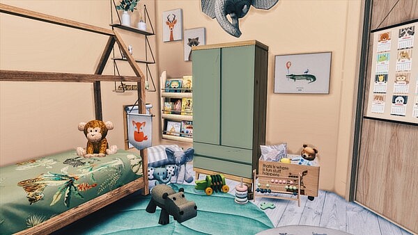 Safari Kidsroom from Models Sims 4