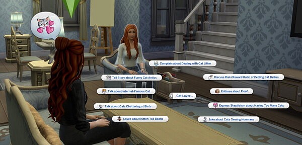 Trait Extras: Pet Lover Social Interactions by helaene from Mod The Sims