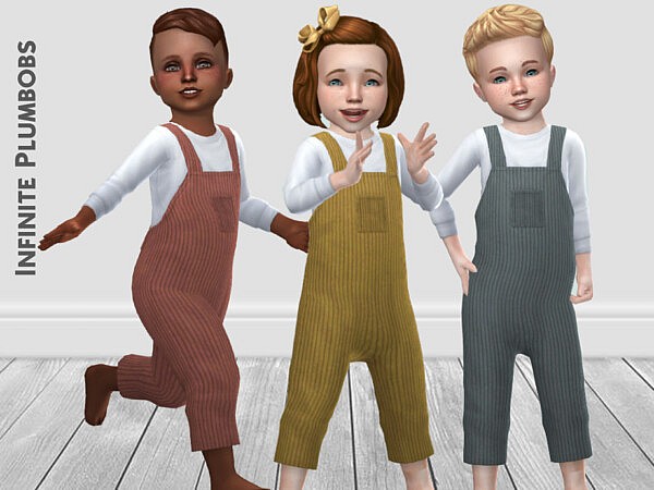 Corduroy Dungarees by InfinitePlumbobs from TSR