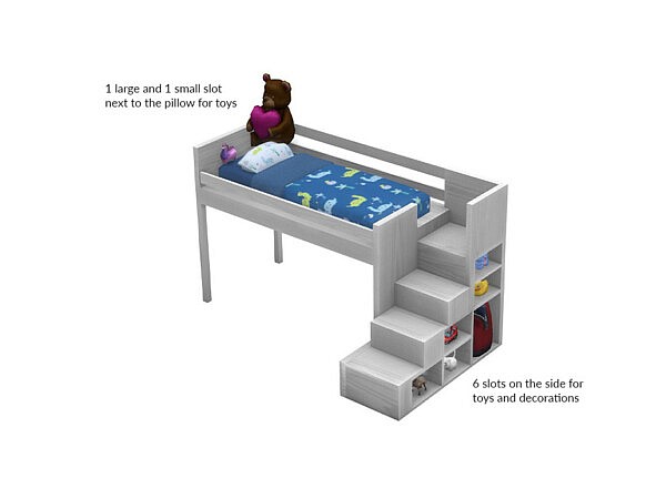 Functional Toddler Bunk Bed by PandaSamaCC from TSR