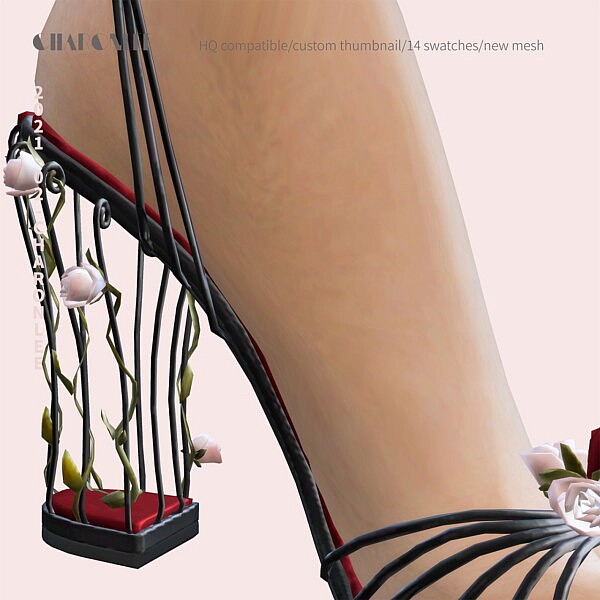 Birdcage And Flower Sandals from Charonlee