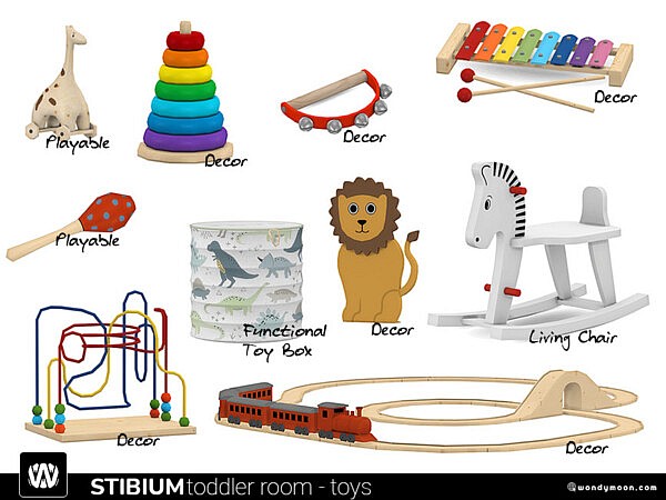 Stibium Toddler Room Toys by wondymoon from TSR