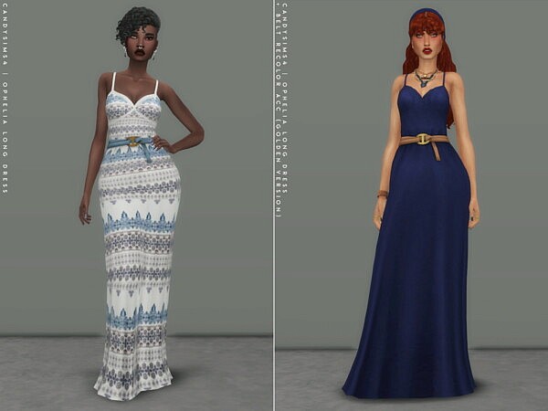 Ophelia Dress from Candy Sims 4