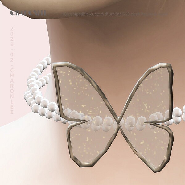 Butterfly Pearl Chain from Charonlee