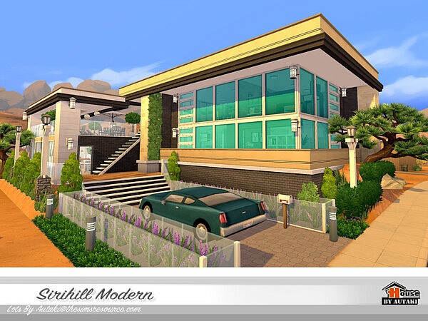 Sirihill Modern House NoCC by autaki from TSR