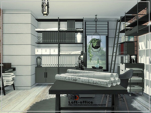 Loft Office room by Danuta720 from TSR
