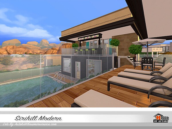 Sirihill Modern House NoCC by autaki from TSR