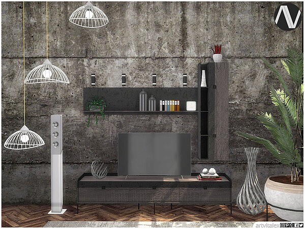Florence Living Room TV Units by ArtVitalex from TSR