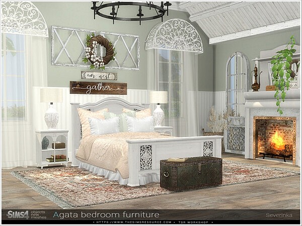 Agata bedroom furniture by Severinka from TSR