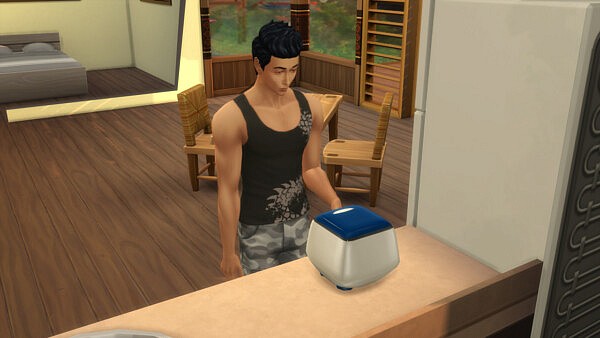 Custom Kitchen Appliance Rice Cooker by konansock from Mod The Sims
