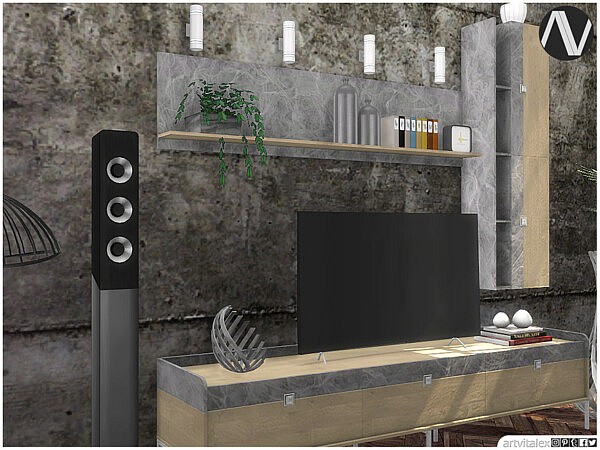 Florence Living Room TV Units by ArtVitalex from TSR