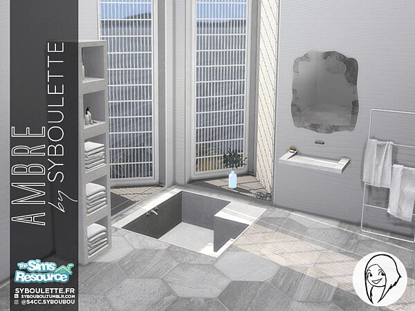 Ambre bathroom set by Syboubou from TSR