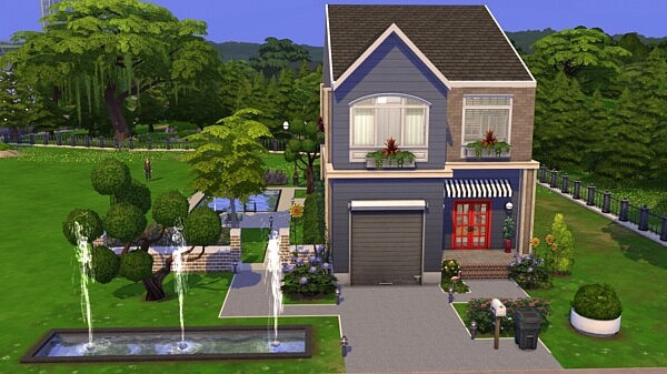 Red Blue House from Sims Artists