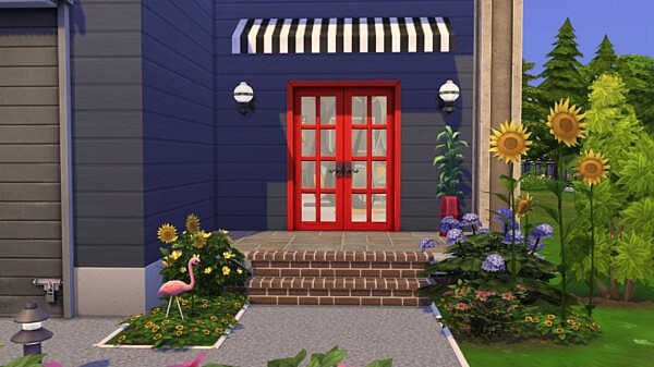 Red Blue House from Sims Artists