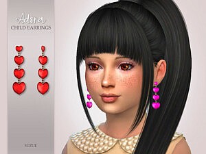 Adora Child Earrings Sims 4 CC