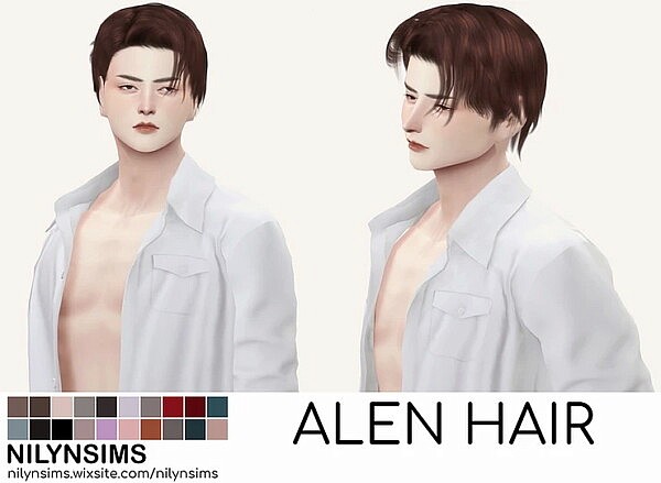 Alen Hair from Nilyn Sims 4
