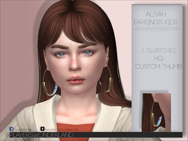 Aliyah Earrings by PlayersWonderland from TSR