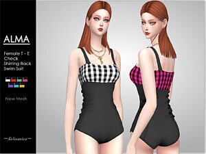 Alma Swimsuit Sims 4 CC