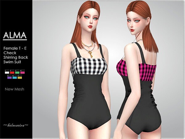 Alma Swimsuit by Helsoseira from TSR