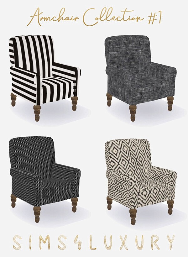 Armchair Collection 1 from Sims4Luxury