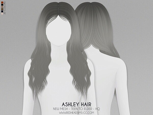 Ashley Hair K from Red Head Sims