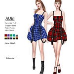 Aubi Plaid Punk Mini Dress